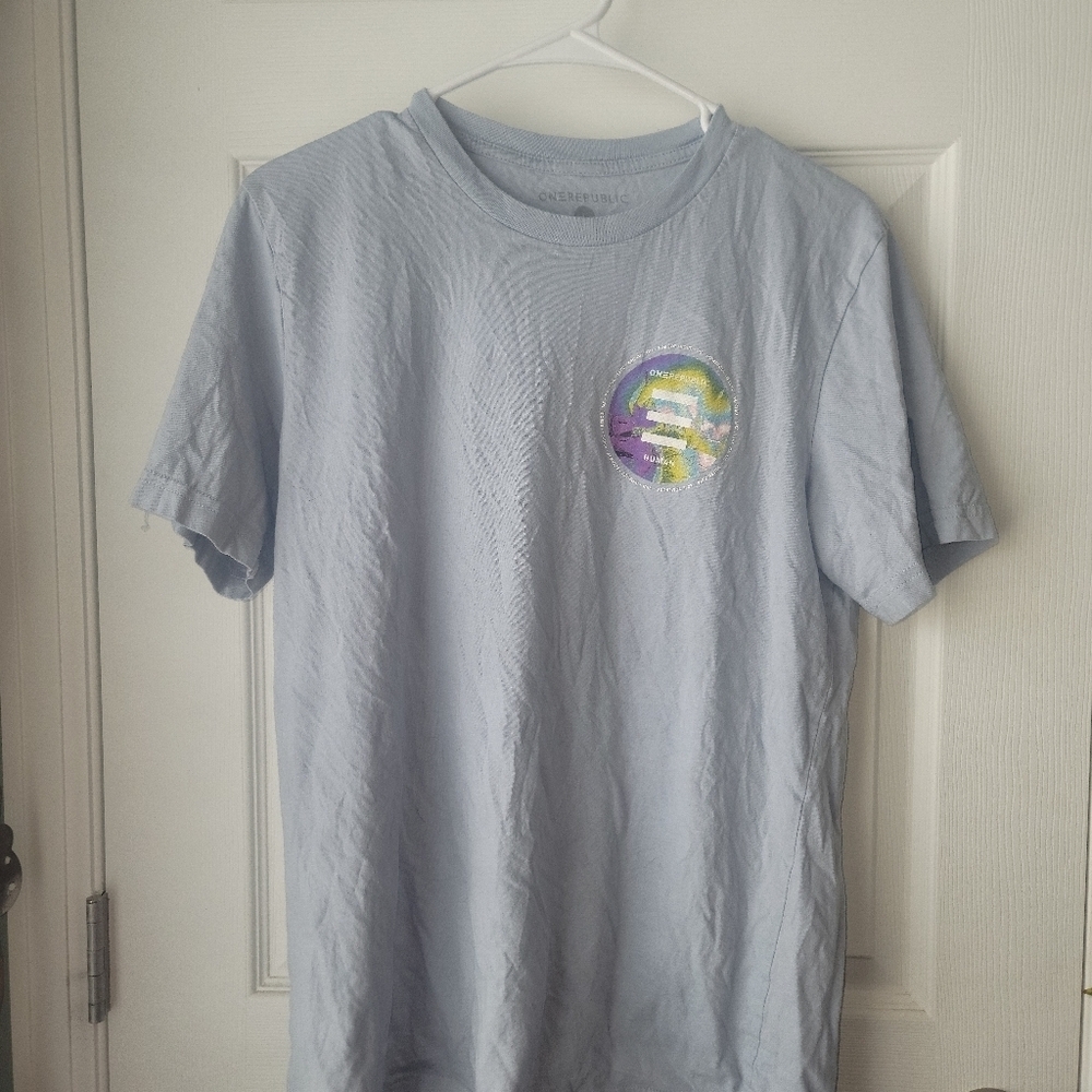 One Republic Human 2 Sided Graphic Short Sleeve Crew Neck T-shirt SZ L 100%...